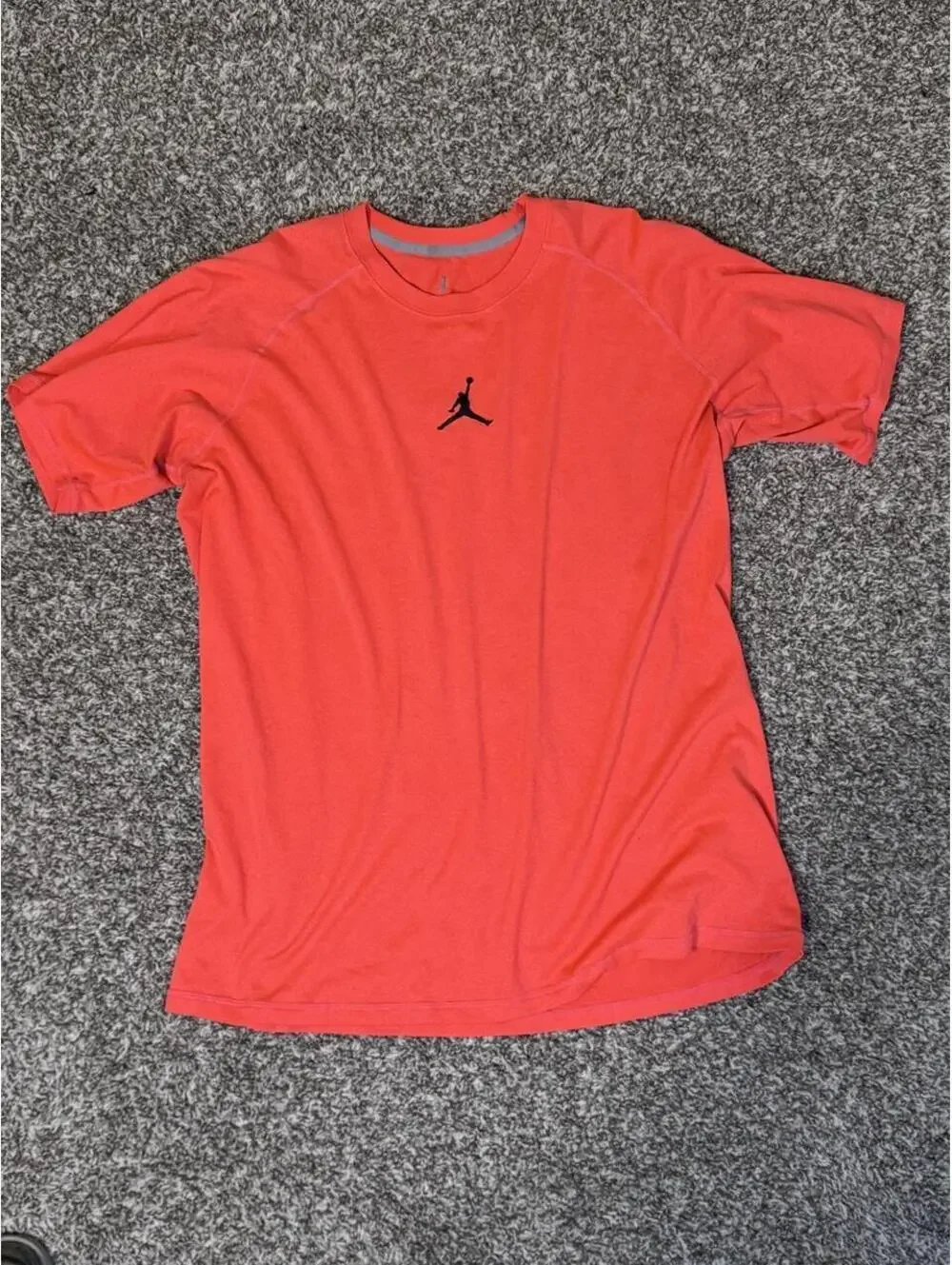 Nike Air Jordan Dri-FIT Center Jumpman Shirt - Infrared / Neon Red